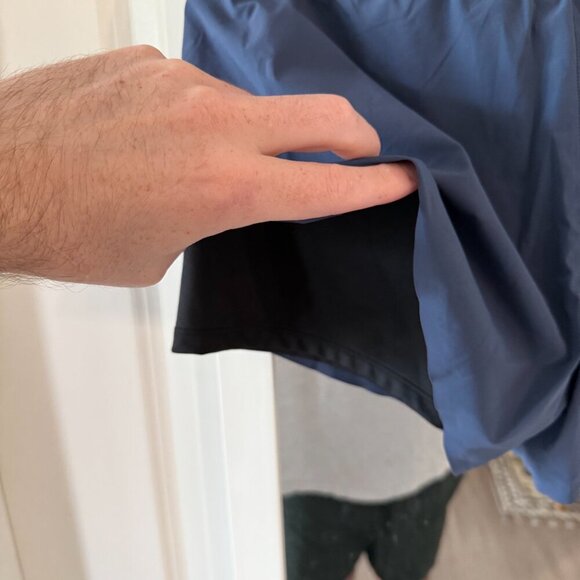 On Running Women's Athletic Shorts - Black and Blue - Picture 5 of 5